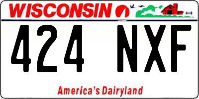 WI license plate 424NXF
