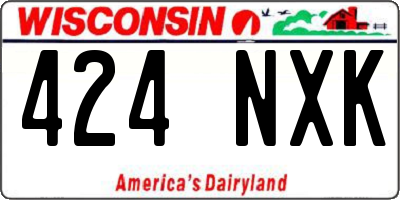 WI license plate 424NXK