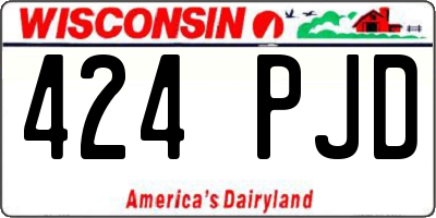 WI license plate 424PJD