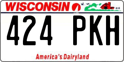 WI license plate 424PKH