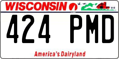 WI license plate 424PMD