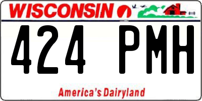WI license plate 424PMH