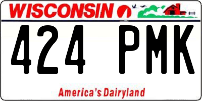 WI license plate 424PMK