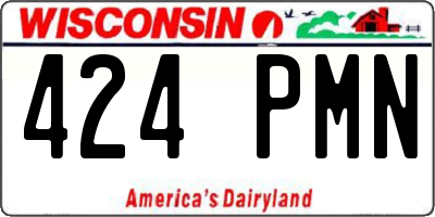 WI license plate 424PMN