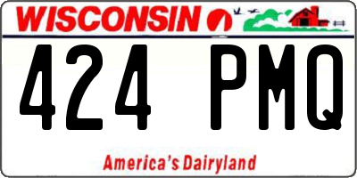 WI license plate 424PMQ