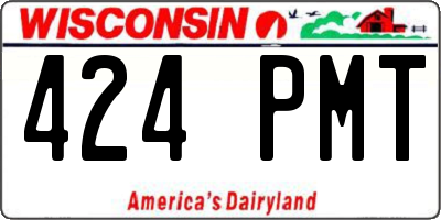 WI license plate 424PMT