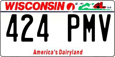 WI license plate 424PMV