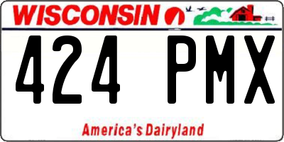 WI license plate 424PMX