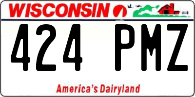 WI license plate 424PMZ