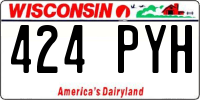 WI license plate 424PYH
