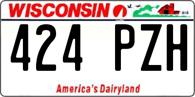 WI license plate 424PZH