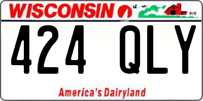 WI license plate 424QLY