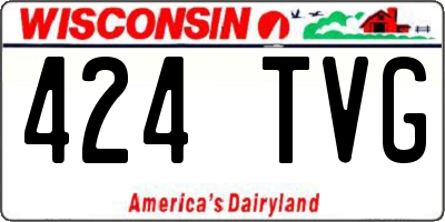 WI license plate 424TVG