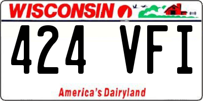 WI license plate 424VFI