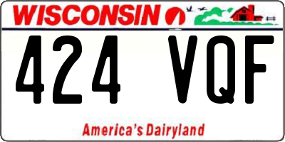 WI license plate 424VQF