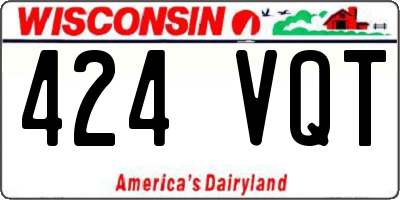 WI license plate 424VQT