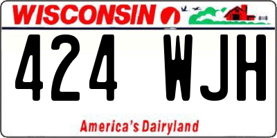 WI license plate 424WJH