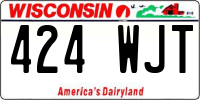 WI license plate 424WJT