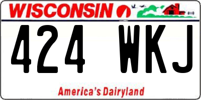 WI license plate 424WKJ