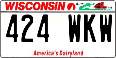 WI license plate 424WKW