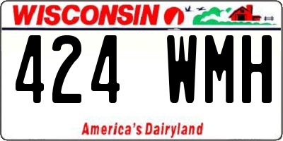 WI license plate 424WMH