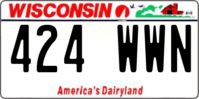 WI license plate 424WWN