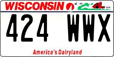 WI license plate 424WWX