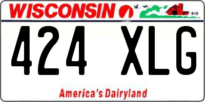 WI license plate 424XLG
