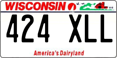 WI license plate 424XLL