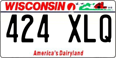 WI license plate 424XLQ