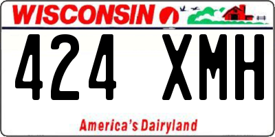 WI license plate 424XMH