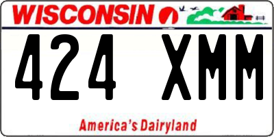 WI license plate 424XMM