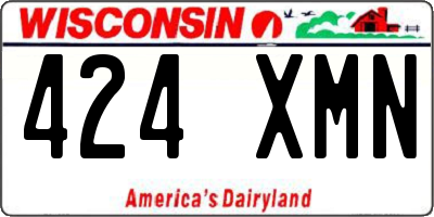 WI license plate 424XMN