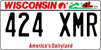 WI license plate 424XMR