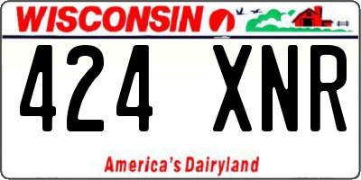 WI license plate 424XNR