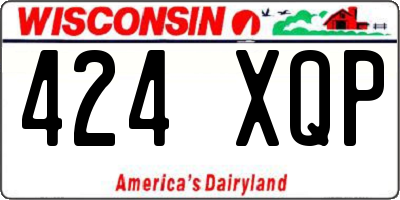 WI license plate 424XQP