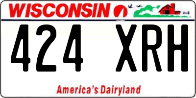 WI license plate 424XRH