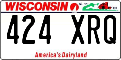 WI license plate 424XRQ