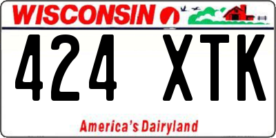 WI license plate 424XTK