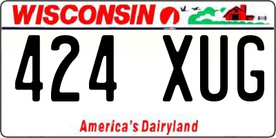 WI license plate 424XUG