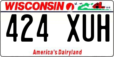 WI license plate 424XUH