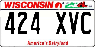 WI license plate 424XVC