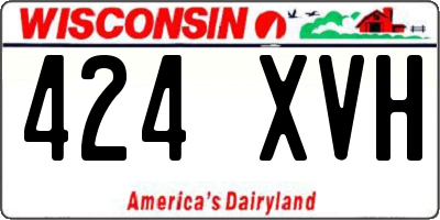 WI license plate 424XVH