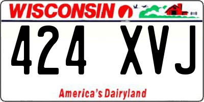 WI license plate 424XVJ
