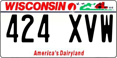 WI license plate 424XVW