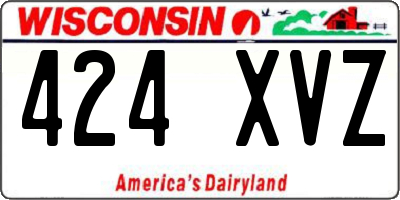 WI license plate 424XVZ