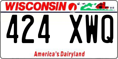 WI license plate 424XWQ