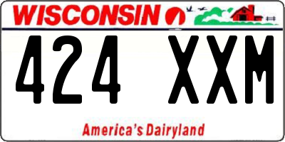 WI license plate 424XXM