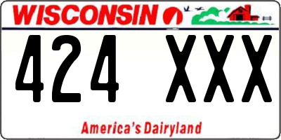WI license plate 424XXX