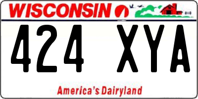 WI license plate 424XYA